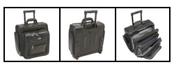 Samsonite Leather Overnight Wheeled Portfolio