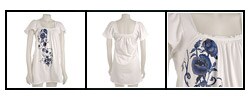 Pathway Floral Print Shirred Neck Tunic