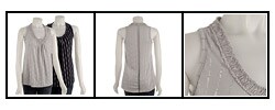 Pathway Sleeveless Shirred NecklineTop