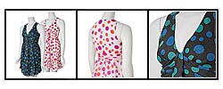 Lauren U. Junior's Dot Print Sleeveless Dress