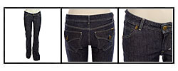 K Roque Women's Bootcut Jeans with Flap Pocket