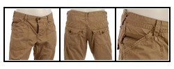 Ben Sherman Men's New Khaki Marlon Low Rise Jeans
