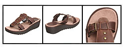 MIA Ashlyn Women's Double Buckle T-strap Slide Sandals