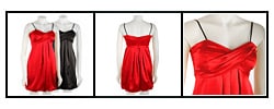 Connected Apparel Women's Stretch Charmeuse Dress