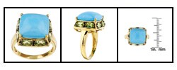 Encore by Le Vian 14k Yellow Gold Turquoise Ring