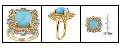 Encore by Le Vian 14k Yellow Gold Turquoise Ring