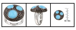 Encore by Le Vian 14k Gold Turquoise Diamond Ring