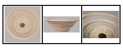 Handcrafted Round Rattan Table Bowl (Cambodia)