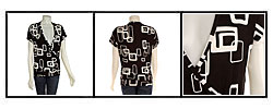 French Dressing Women's Abstract Print Top