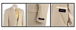 Haspel Men's Blue/ Cream Seersucker 2-button Suit
