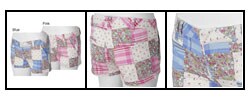 Ci Sono Junior's Mid-thigh Quilted Pattern Shorts