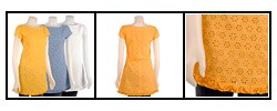 Nick & Mo Women's Boat Neck Eyelet Tunic