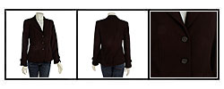 French Dressing Stitch Detailed Fitted Suit Jacket