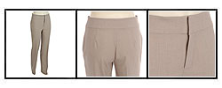 French Dressing Stitch Detailed Straight Leg Pant