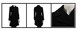 DKNY Women's Wool Cashmere Admiral Coat