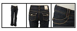 MICHAEL Michael Kors Women's 'MK' Logo Tack Jeans