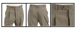 Pierre Cardin Men's Black/ White Check Expander Pants