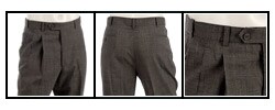 Pierre Cardin Men's Black/ White Plaid Expander Trousers