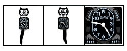 Black Kit-Cat Classic Gentleman Clock