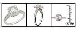14k Gold 7/8ct TDW Diamond Engagement Ring (H-I, VS-I1)