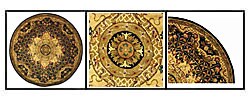 Handmade Classical Empire Wool Rug (3'6 Round)