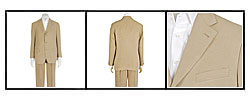 Ibiza 3-button Men's Silk and Linen Blend Suit