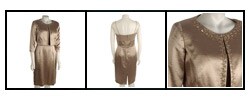Patra Women's Hammered Satin Dress and Jacket