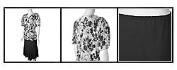 Adi Future Collection 2-piece Black Skirt Suit Set