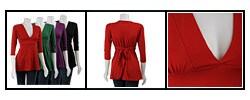 Nice Wear Women's A-frame Tie-back Tunic