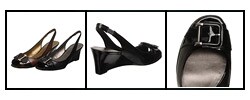 Circa Joan & David Women's Open Toe Slingback Wedge