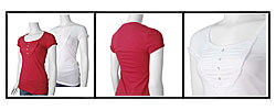 Belle du Jour Women's Ruffle Accent Cap Sleeve Top