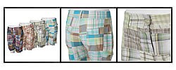 Cute Options Women's Plaid Patchwork Bermuda Shorts