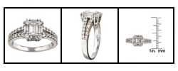 14k White Gold 1ct TDW Diamond Engagement Ring (H-I, VS-I1)