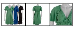Bina Women's Kimono Sleeve Shirred Dress