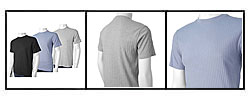 DKNY Men's Ribbed Crew Neck Short-sleeve Shirt