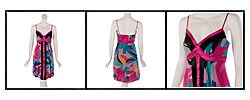 Sangria Women's Bright Bubble Hem Dress