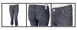 It Jeans Women's Dark Wash Fashion Capris