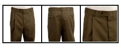 Palm Beach Men's Olive Cotton Twill Slacks