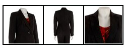 Jones New York 3-piece Shadow Stripe Twill Pant Suit