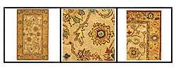 Hand-spun Antique Ivory/ Gold Wool Rug (3' x 5')