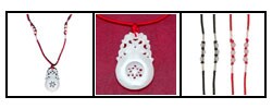 Hand Carved Jade Wheel of Fire Pendant (China)