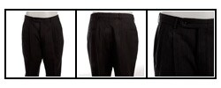 Palm Beach Men's Charcoal Multi-striped Wool Slacks