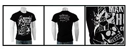 Ed Hardy Men's Black Glitter Short-sleeve T-shirt