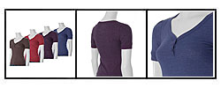 Energie Junior's 3-button Short-sleeve Top