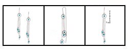 Sterling Silver Bead and Disc Thread Earrings