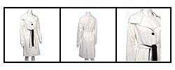 DKNY Women's Trench Coat with Two-tone Belt