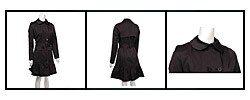 DKNY Women's Trench Coat with Skirted Hem