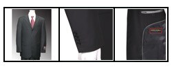 Giorgio Fiorelli Men's Black 3-button Suit