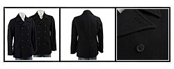 MICHAEL Michael Kors Men's Wool Blend 8-button Peacoat