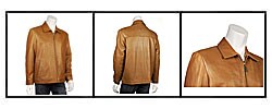 IZOD Men's New Zealand Lamb Leather Jacket